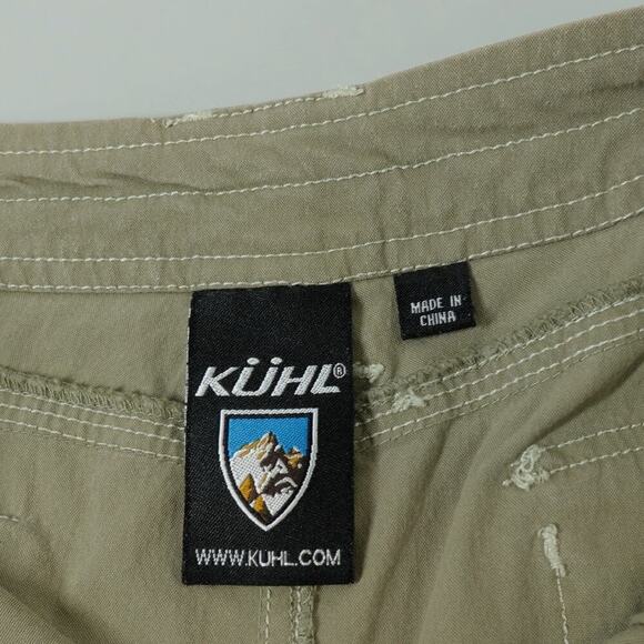 Kuhl Skirt Womens 6 Green Patine Dye Inverted Pleat Gorpcore Granola Girl Nature - Picture 2 of 7